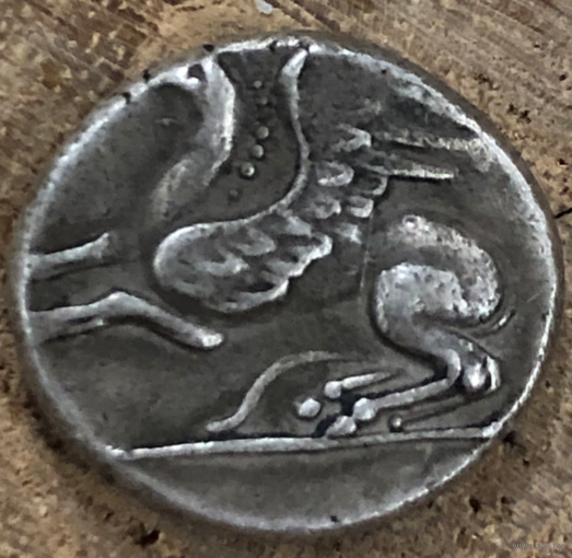 Фракия. Абдера. Около 386-375 до н. э. Тетробол (серебро, 15 мм, 2,04 г, 10 ч).