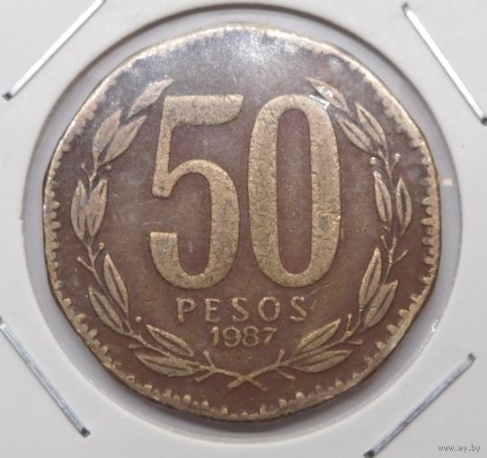 Чили 50 песо 1987 г.