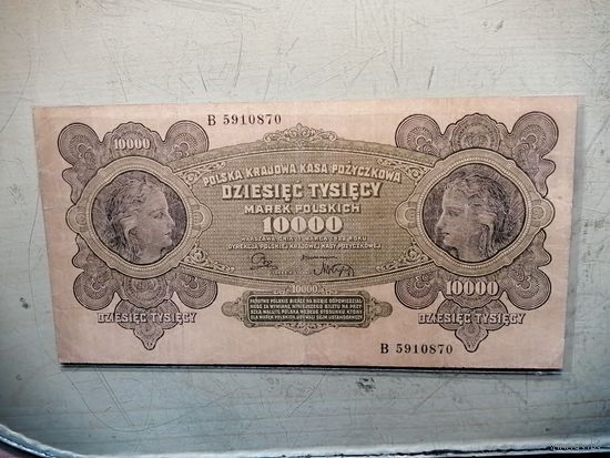 10000 марок 1922 Польша