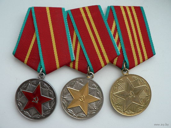 Выслуга ВС СССР (комплект) 20 лет - серебро