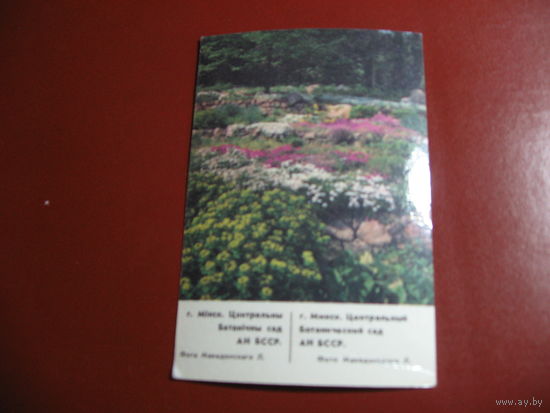 Календарик Минск Центральный Ботанический сад (1987 год)