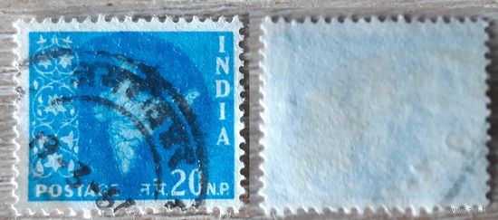 Индия 1958 Карта Индии. Mi-IN 295. 20 nP