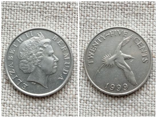 Бермуды Бермудские острова 25 центов 1999 / фауна / птицы //FA