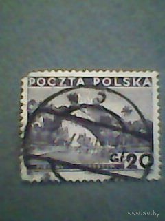 Польша. Ландшафт.1935г. гашеная