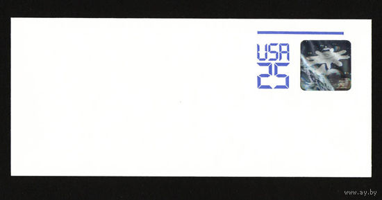 1989 США. ХМК космос голография Конверт
