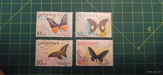 Филиппины. 1969 Фауна. Насекомые. Бабочки