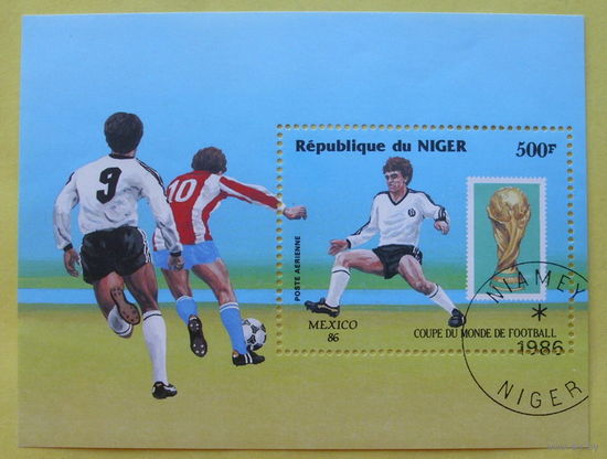 Нигер. Футбол. ( Блок ) 1986 года.