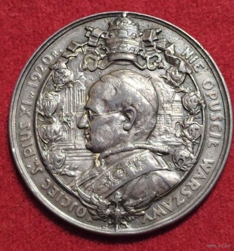 Медаль W 10 rocznice cudu nad Wisla. 1930