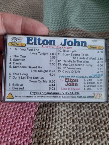 Кассета TDK D90. Elton John. Love Songs.