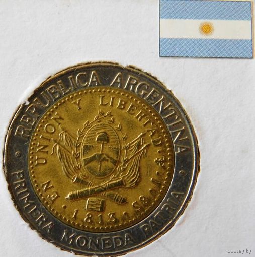 Республика Аргентина 1 песо 1995 год
