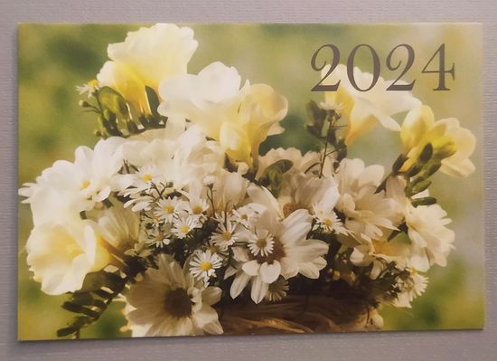 Цветы. Календарик, 2024