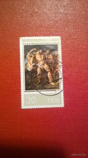 Марки 400-летие со дня рождения фламандского художника Питера Пауэла Рубенса (1577-1640)  1977 год ГДР