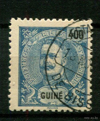 Португальские колонии - Гвинея - 1903/1905 - Король Карлуш I 400R - [Mi.87] - 1 марка. Гашеная.  (Лот 110Bi)