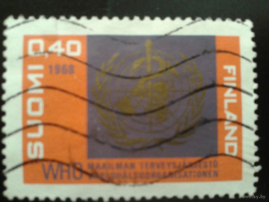 Финляндия 1968 эмблема WHO