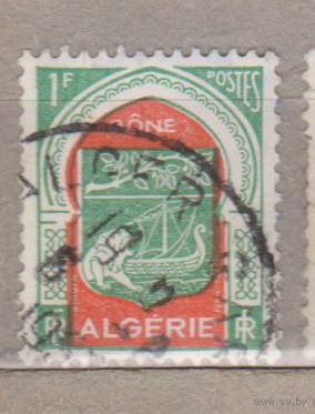 Французские колонии Французский Алжир 1956 год лот 16 Герб Флот корабли