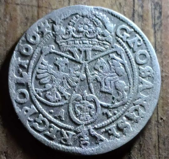 6 грош 1664год