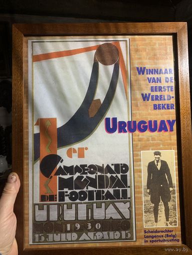 Плакат чемпионат мира 1930 год оригинал