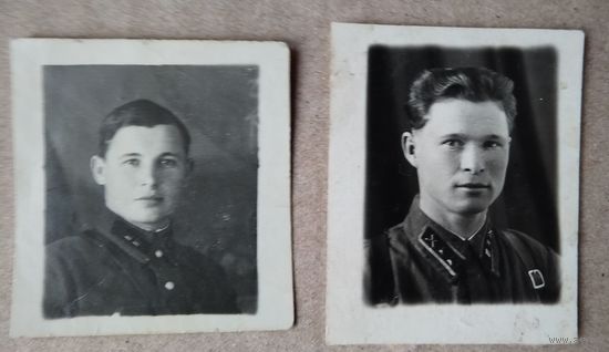 2 фото лейтенантов. 1939 г. 3.5х4 см.Цена за оба.
