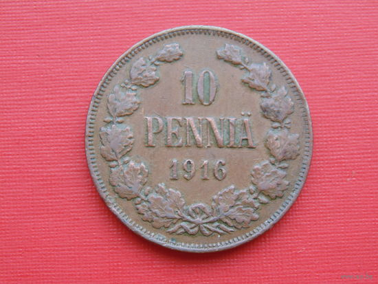10 пенни 1916 года. Медь.