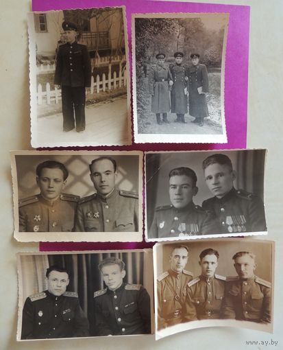 Фото "Друзья-фронтовики", 1940-1950-е гг. (8-12 см)