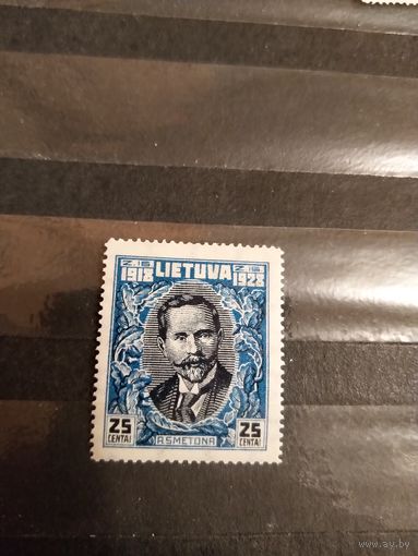 1928 Литва Мих 284 президент Сметона чистая клей лёгкая наклейка (2-8)