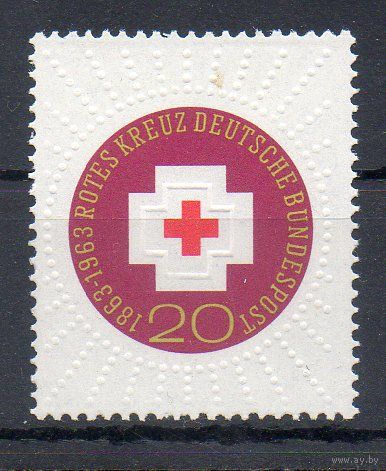 100-летие международного Красного Креста Германия 1963 год серия из 1 марки