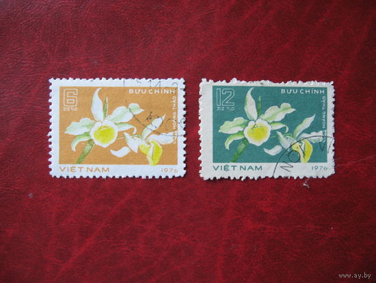 Марка Цветы Вьетнам 1976 год