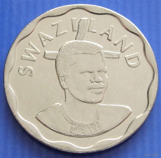 Эсватини "Свазиленд" 20 центов 2015 год   UC#3  "Король Мсвати III"
