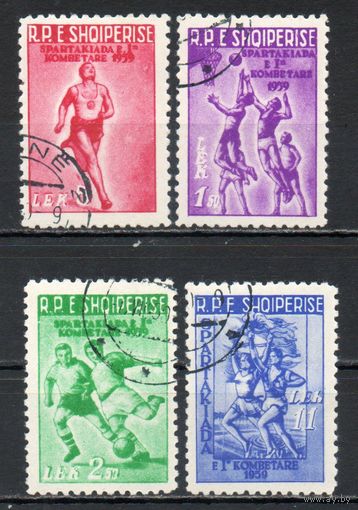 I национальная Спартакиада Албания 1959 год серия из 4-х марок