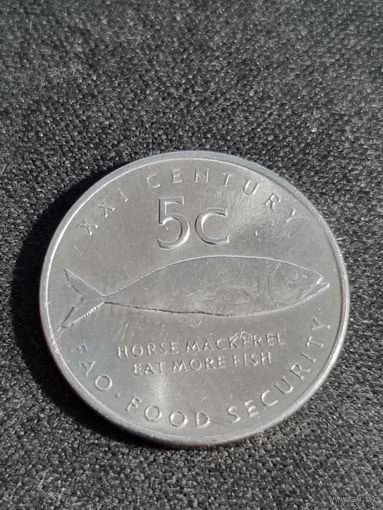 НАМИБИЯ 5 центов 2000 FAO   Unc (НОВОЕ)