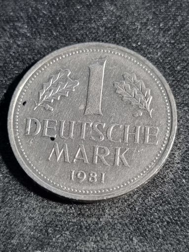 Германия (ФРГ) 1 марка 1981 J