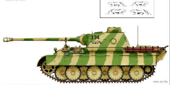 Декали для модели танка - пантера (1/35) для танка Пантера.