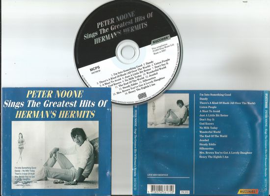 PETER NOONE - Sings The Greatest Hits Of Herman's Hermits (Live) (UK CD 1993)