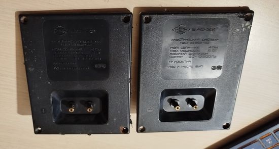 Задние пластиковые накладки для акустики Радиотехника S20, S30