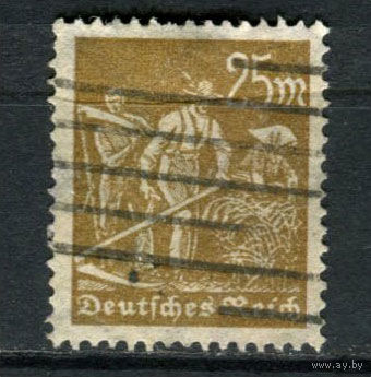 Рейх (Веймарская республика) - 1922/1923 - Косари 25 M - [Mi.242] - 1 марка. Гашеная.  (Лот 56BF)
