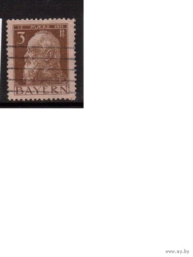 Германия(Бавария)-1911,(Мих.76)  гаш.  , тип. II,   Принц-регент Леопольд