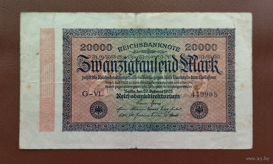 Германия / 20000 mark / 1923 год / Ro-84(b)