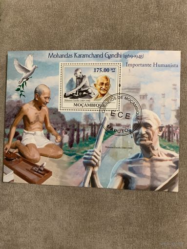 Мозамбик 2009. Могандаш Карамчанд Ганди 1869-1948. Блок