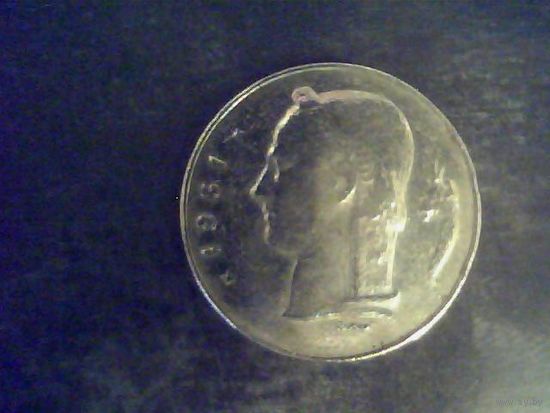 Монеты. Бельгия 1 Франк 1961.