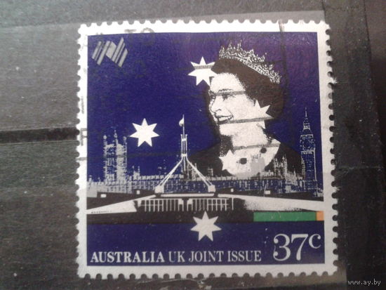Австралия 1988 Королева Елизавета 2, созвездие Южного Креста, совм. выпуск с Англией
