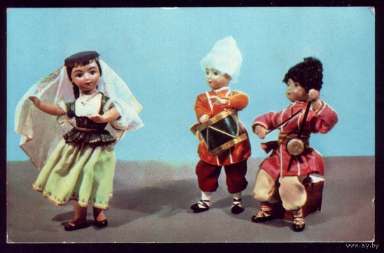 1968 год Е.Аскинази Куклы в азербайджанских костюмах