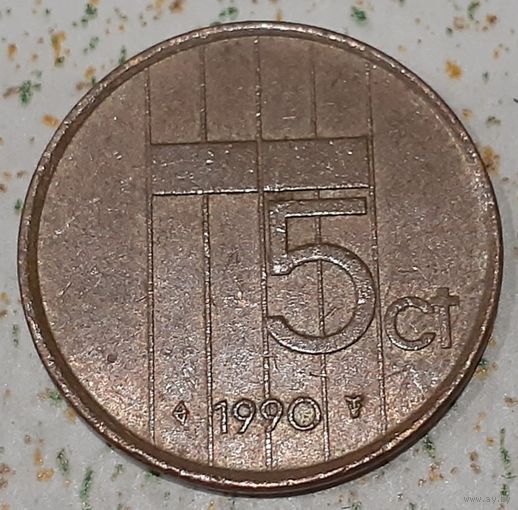 Нидерланды 5 центов, 1990 (4-11-43)