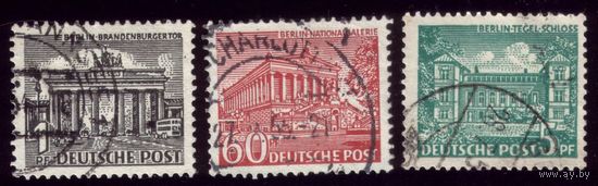 3 марки 1949 год Западный Берлин 42,44,54
