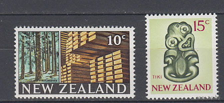 Национальные мотивы. Новая Зеландия. 1968. 2 марки (полная серия). Michel N 480-481 (1,9 е)