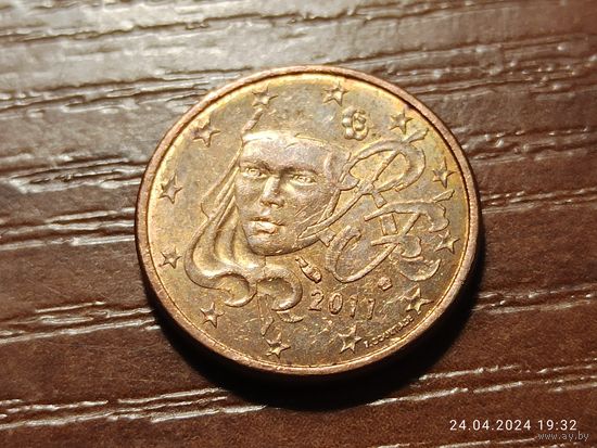 Франция 1 евроцент 2011