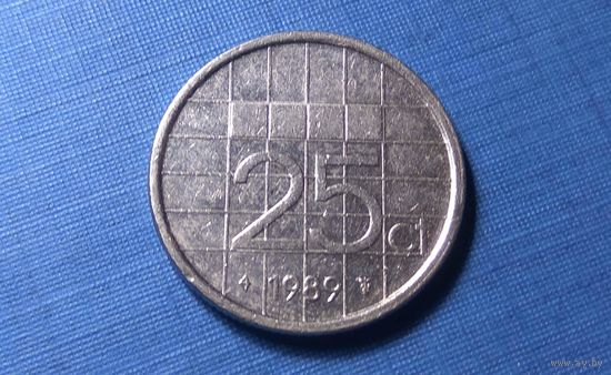 25 центов 1989. Нидерланды.