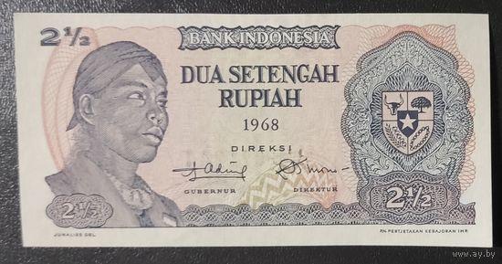 2 1/2 рупии 1968 года - Индонезия - UNC