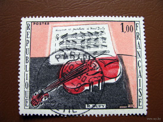 Франция 1965 Дюфи Красная виолончель
