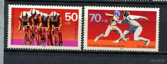 Западный Берлин - 1978 - Спорт - [Mi. 567-568] - полная серия - 2 марки. MNH.  (Лот 92Dc)