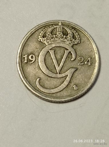 Швеция 10 эре  1924  года .